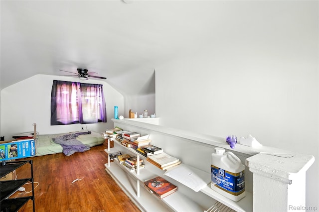 18995 Fielding St, Detroit, MI 48219 - bedroom featuring vaulted ceiling and wood finished floors