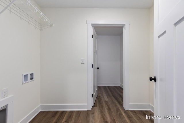 3351 Kings River St SW Unit 35, Wyoming, MI 49418 - laundry room featuring hookup for a washing machine and dark wood-style flooring