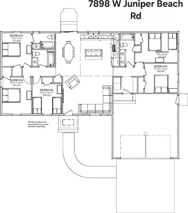7898 W Juniper Beach Rd, Mears, MI 49436 - view of property floor plan