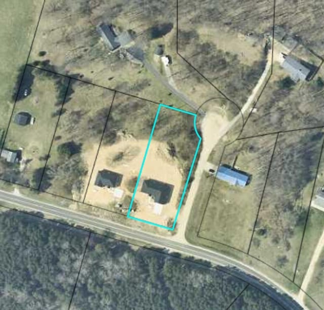 7898 W Juniper Beach Rd, Mears, MI 49436 - map of property location featuring property boundaries highlighted