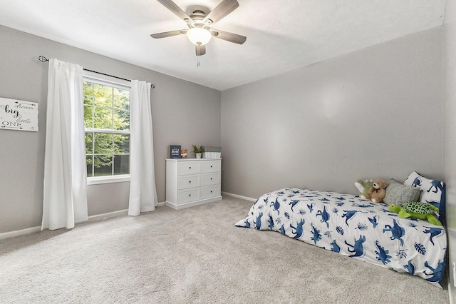 12912 Valley Dr, Wayland, MI 49348 - bedroom featuring carpet flooring and ceiling fan