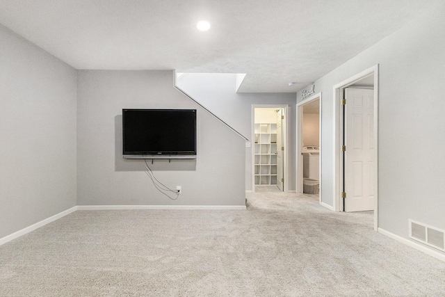 12912 Valley Dr, Wayland, MI 49348 - unfurnished living room with carpet and baseboards
