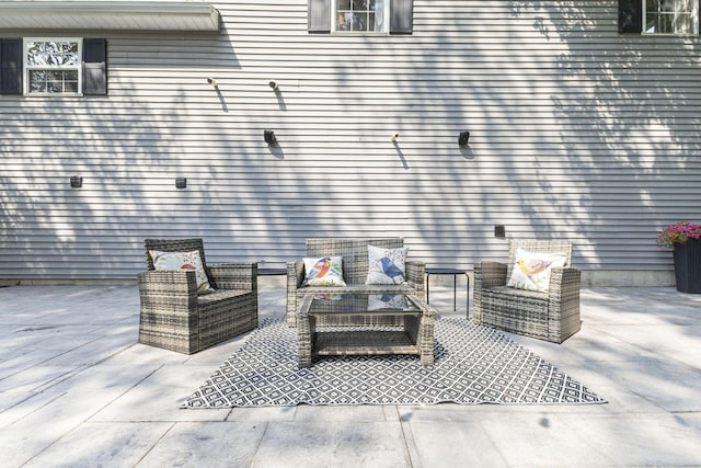 12912 Valley Dr, Wayland, MI 49348 - view of patio / terrace with an outdoor living space