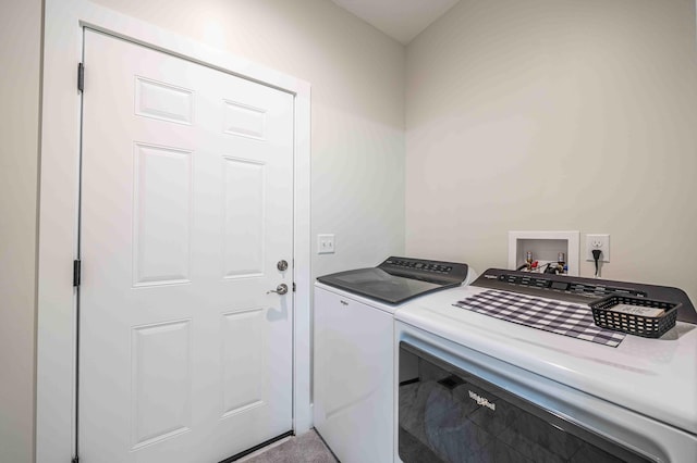 7920 W Juniper Beach Rd, Mears, MI 49436 - laundry area with independent washer and dryer