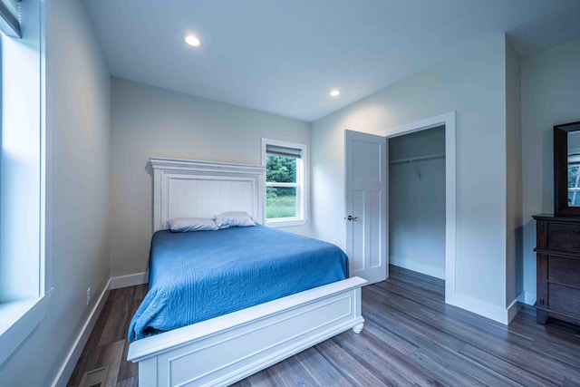 7920 W Juniper Beach Rd, Mears, MI 49436 - bedroom featuring wood finished floors and recessed lighting