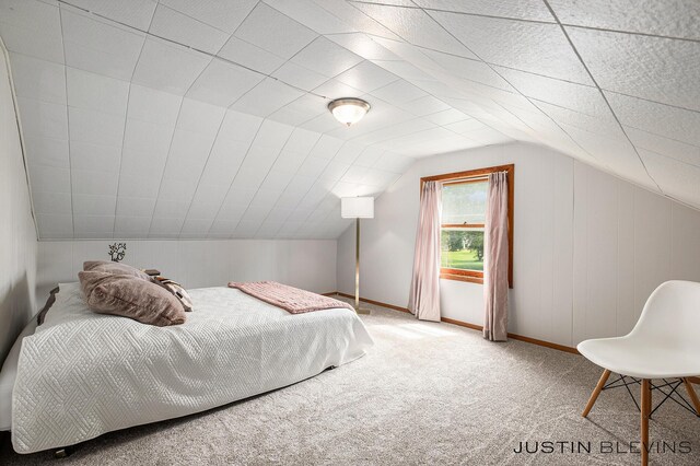 8277 Alpine Ave NW, Sparta, MI 49345 - bedroom featuring carpet floors and vaulted ceiling