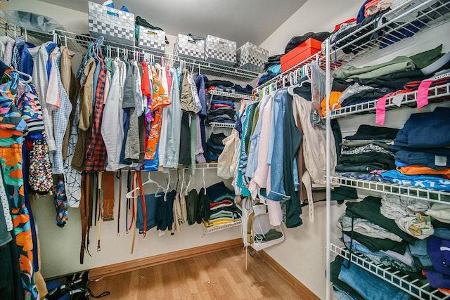 1101 Heritage Dr, Saline, MI 48176 - walk in closet featuring wood finished floors