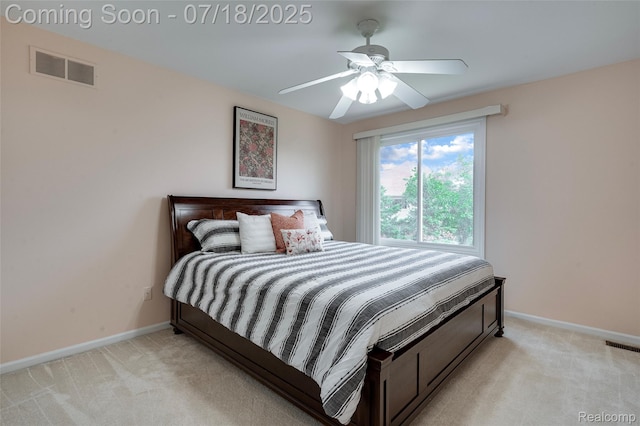 24352 Cavendish Ave W, Novi, MI 48375 - bedroom with light colored carpet and ceiling fan