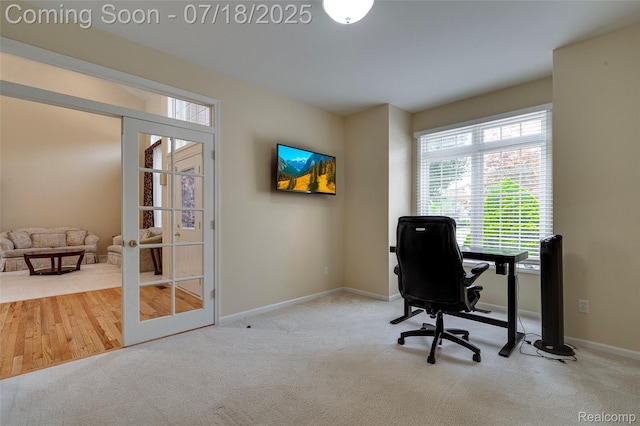 24352 Cavendish Ave W, Novi, MI 48375 - carpeted home office featuring baseboards