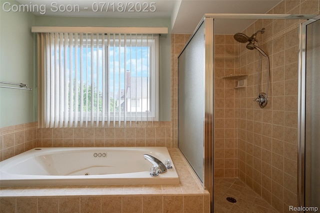24352 Cavendish Ave W, Novi, MI 48375 - full bath with a stall shower and a jetted tub