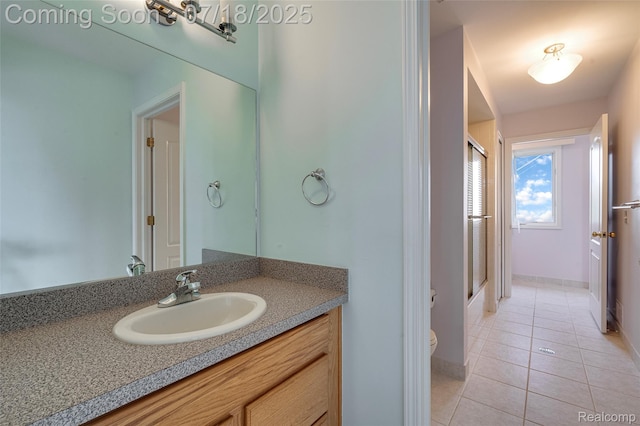 24352 Cavendish Ave W, Novi, MI 48375 - bathroom with vanity and tile patterned floors