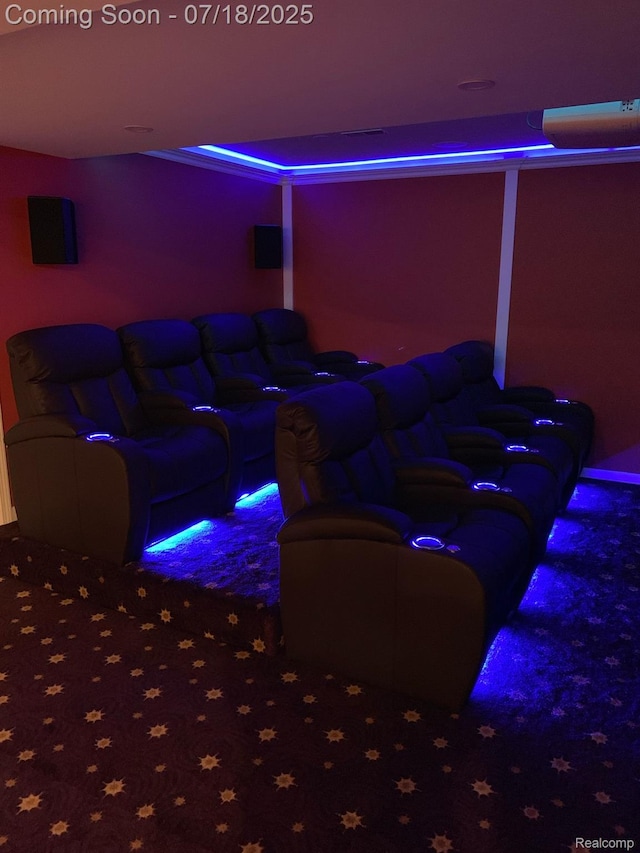 24352 Cavendish Ave W, Novi, MI 48375 - home theater room featuring carpet