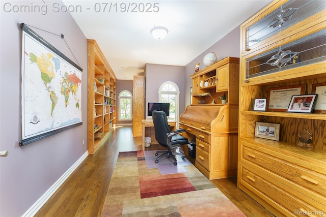 10827 Sparkling Waters Ct, South Lyon, MI 48178 - office space featuring wood finished floors