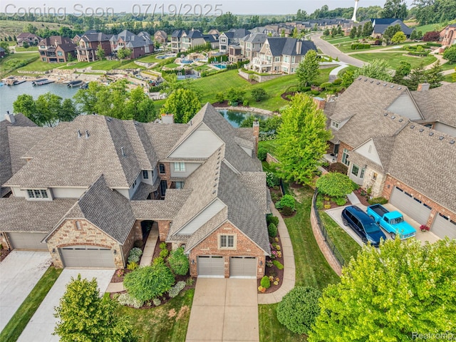 10827 Sparkling Waters Ct, South Lyon, MI 48178 - aerial view of residential area