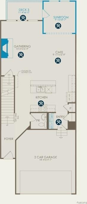 4058 Nottingham Cir, Clarkston, MI 48346 - view of room layout