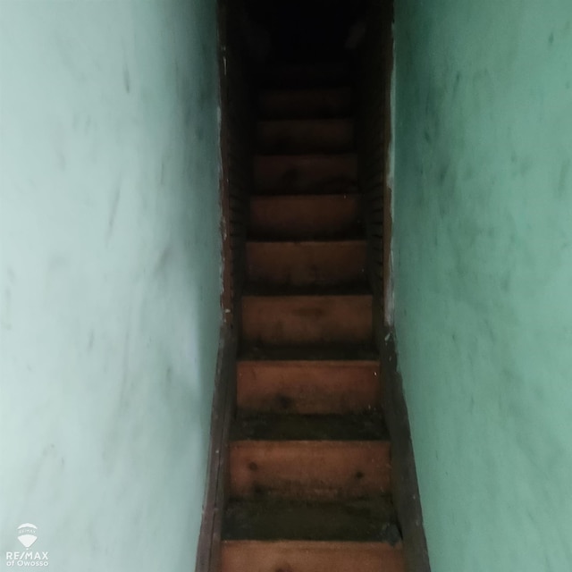 725 River St, Owosso, MI 48867 - view of stairway