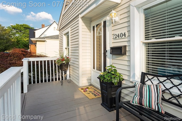 2404 Rowland Ave, Royal Oak, MI 48067 - view of wooden porch