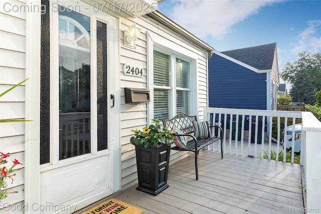 2404 Rowland Ave, Royal Oak, MI 48067 - view of wooden porch