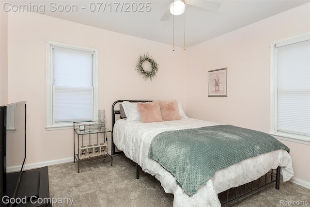 2404 Rowland Ave, Royal Oak, MI 48067 - bedroom with carpet floors and ceiling fan