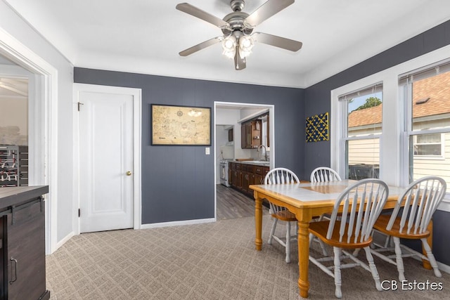 45 Murray St SW, Grand Rapids, MI 49548 - dining room featuring a ceiling fan and baseboards