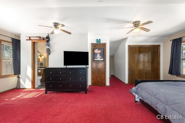 45 Murray St SW, Grand Rapids, MI 49548 - bedroom with carpet flooring, multiple windows, and ceiling fan
