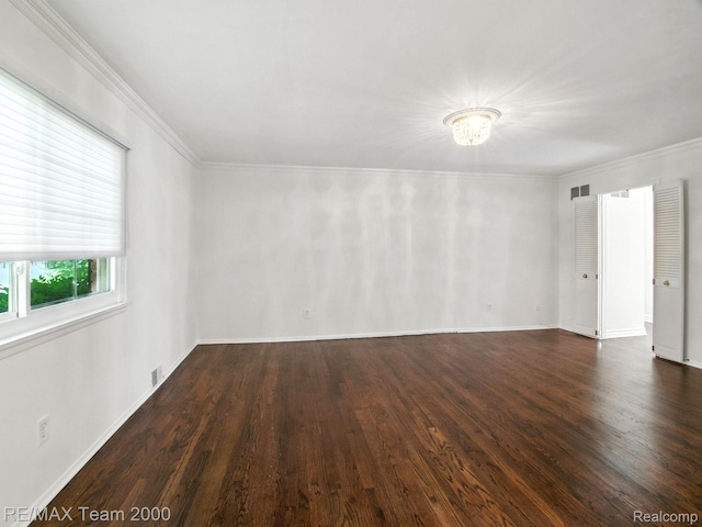 1711 Huntingwood Ln, Bloomfield Hills, MI 48304 - spare room with wood finished floors and crown molding