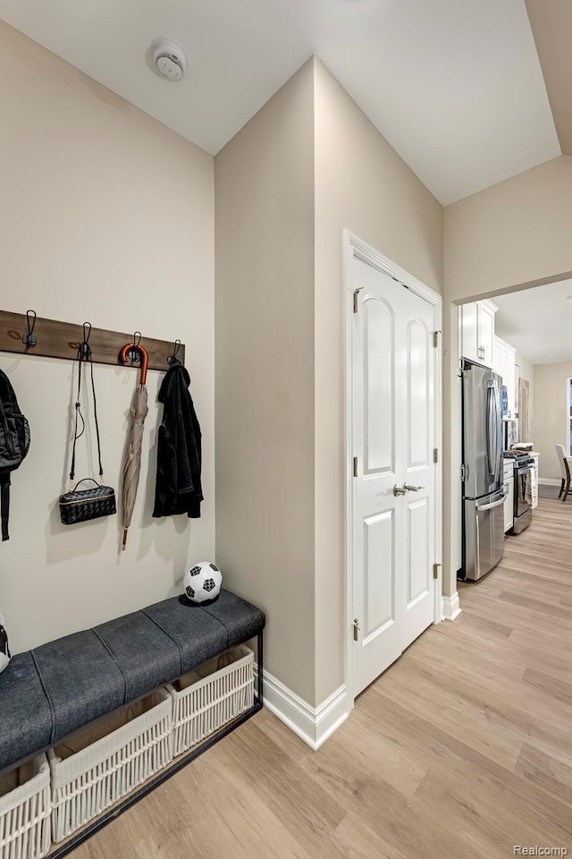 809 Cortland Ln, Troy, MI 48085 - mudroom with light wood-style flooring and baseboards