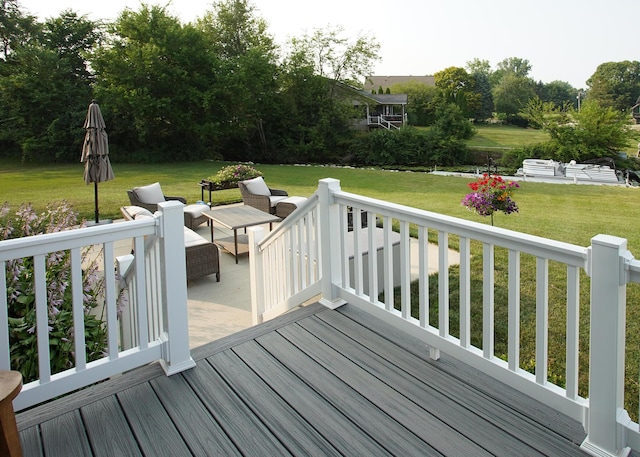 8440 Irish Mist, Onsted, MI 49265 - deck with a lawn