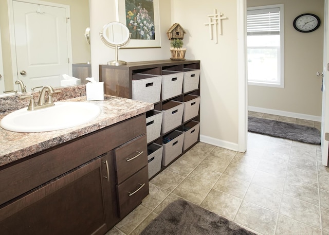 8440 Irish Mist, Onsted, MI 49265 - bathroom with vanity and tile patterned flooring