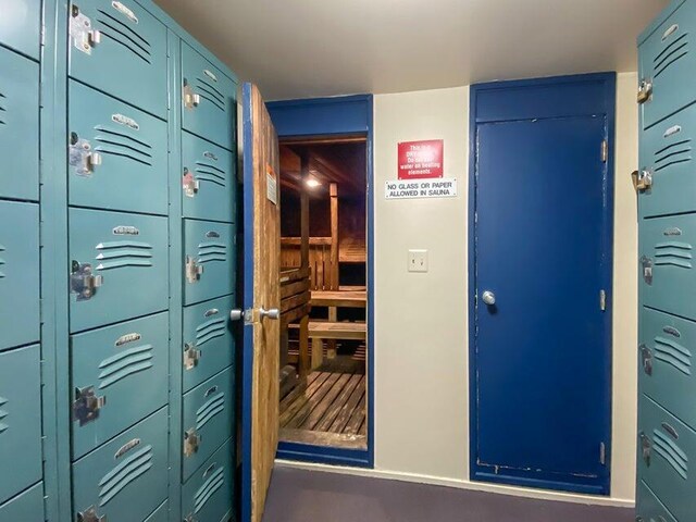 2150 Pauline Blvd Unit 203, Ann Arbor, MI 48103 - hall featuring a sauna and baseboards