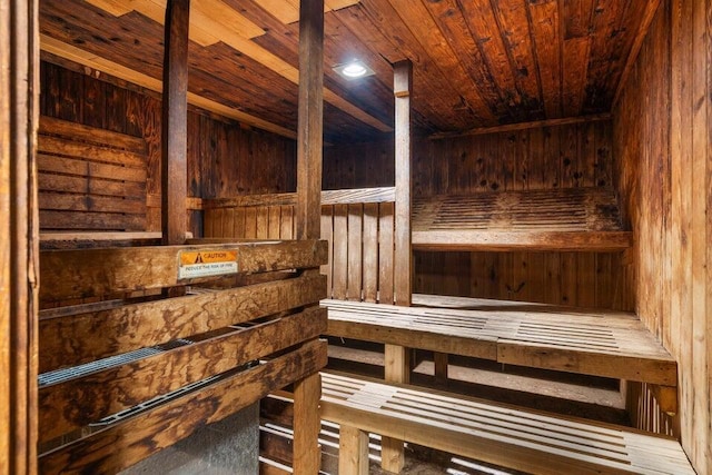 2150 Pauline Blvd Unit 203, Ann Arbor, MI 48103 - sauna with wooden ceiling and wood walls