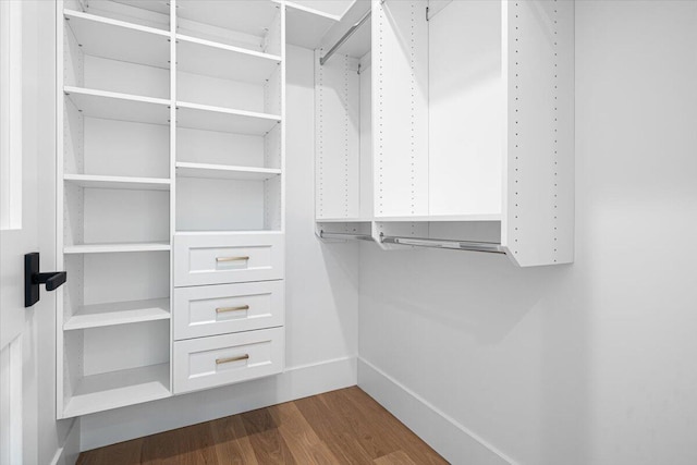 7462 Youngren Rd, Three Oaks, MI 49128 - walk in closet with dark wood-style floors