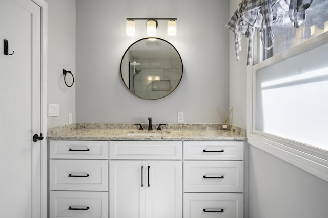 1227 Beech Dr, South Haven, MI 49090 - bathroom with vanity and a shower