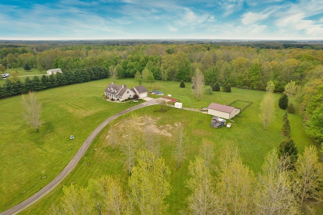 3725 S Creek Ln, Dryden, MI 48428 - aerial view of sparsely populated area with a forest