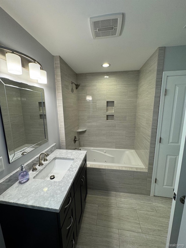 677 King Cir, Lake Orion, MI 48362 - bathroom featuring vanity and tile patterned floors