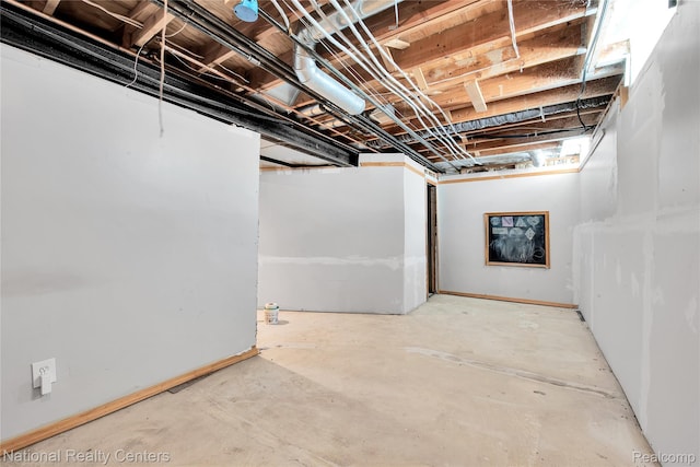 1236 University Dr, Pontiac, MI 48342 - view of unfinished basement