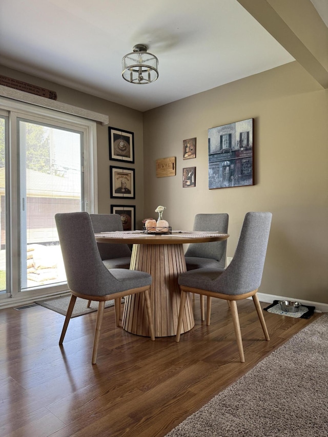 39909 Bridgeview St, Harrison Township, MI 48045 - dining area with dark wood-style floors
