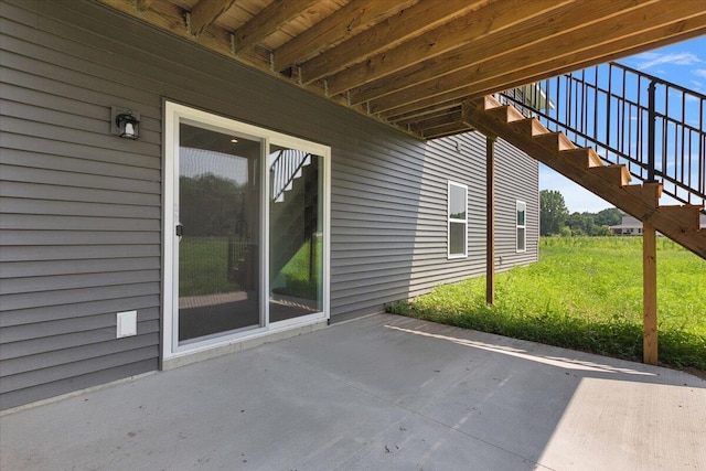 6766 Baldwin St, Hudsonville, MI 49426 - view of patio featuring stairs