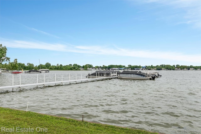 1127 S Lake Dr Unit 212, Novi, MI 48377 - dock area featuring a water view