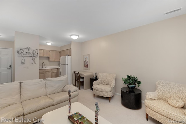 1127 S Lake Dr Unit 212, Novi, MI 48377 - carpeted living area with a sink
