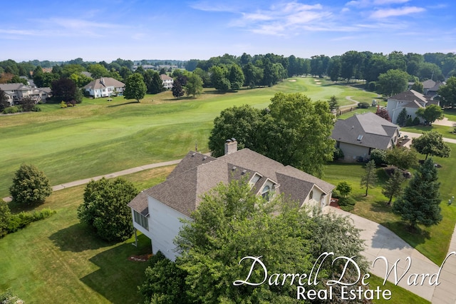 2711 Byron Station Dr SW, Byron Center, MI 49315 - aerial view of residential area featuring a golf course and a tree filled landscape