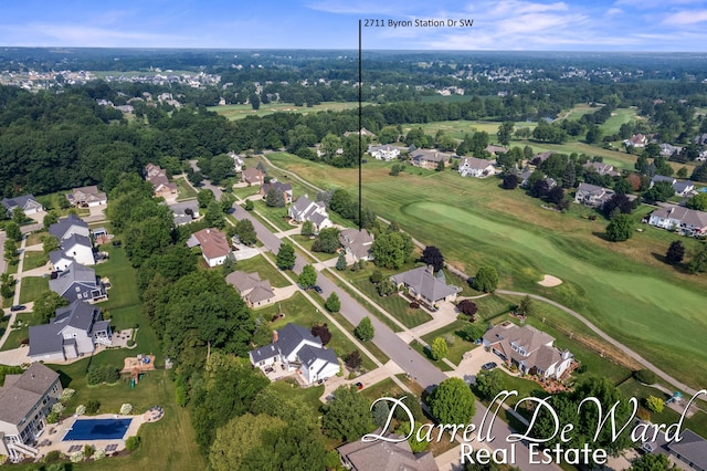 2711 Byron Station Dr SW, Byron Center, MI 49315 - aerial view of property's location featuring nearby suburban area and a golf course
