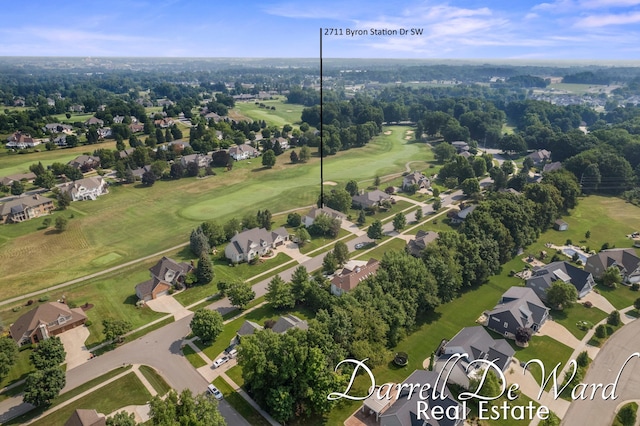 2711 Byron Station Dr SW, Byron Center, MI 49315 - aerial overview of property's location with nearby suburban area and a golf course