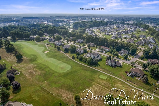 2711 Byron Station Dr SW, Byron Center, MI 49315 - aerial view of residential area with a golf club