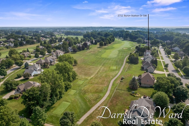 2711 Byron Station Dr SW, Byron Center, MI 49315 - aerial perspective of suburban area with a local golf course