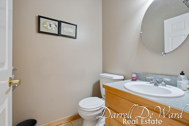 2711 Byron Station Dr SW, Byron Center, MI 49315 - half bathroom featuring vanity and tile patterned floors
