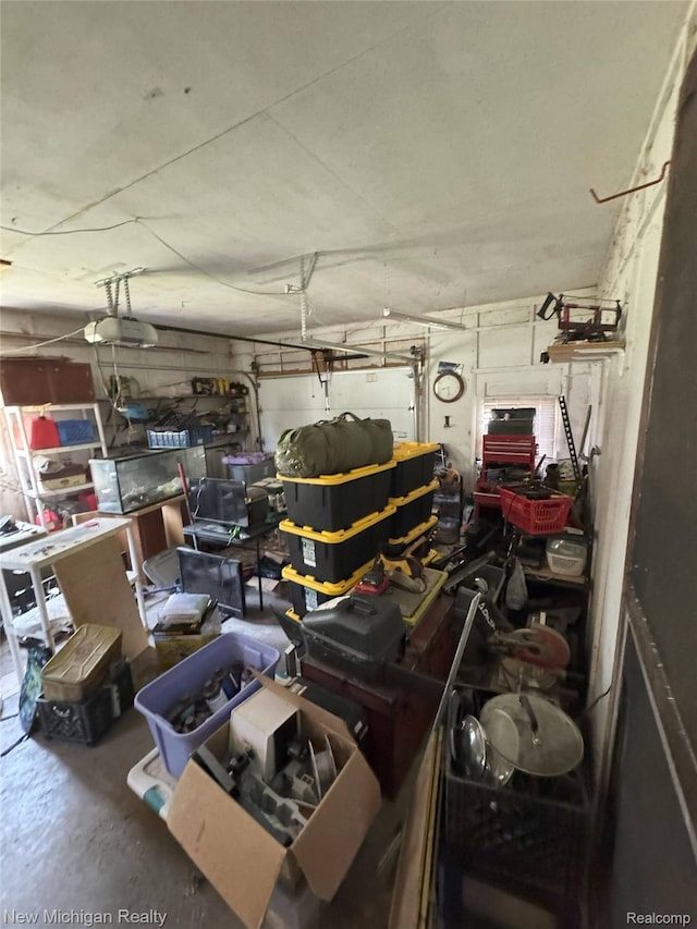 5407 Ostrom Rd, Attica, MI 48412 - garage with a garage door opener