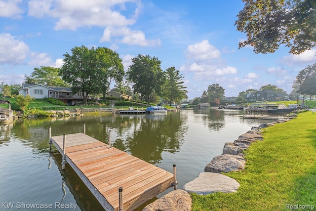 1830 Majon, Highland, MI 48356 - dock area featuring a water view and a residential view