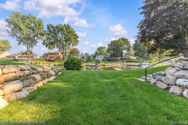 1830 Majon, Highland, MI 48356 - view of green lawn with a water view and a residential view