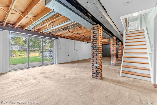1830 Majon, Highland, MI 48356 - below grade area featuring stairway